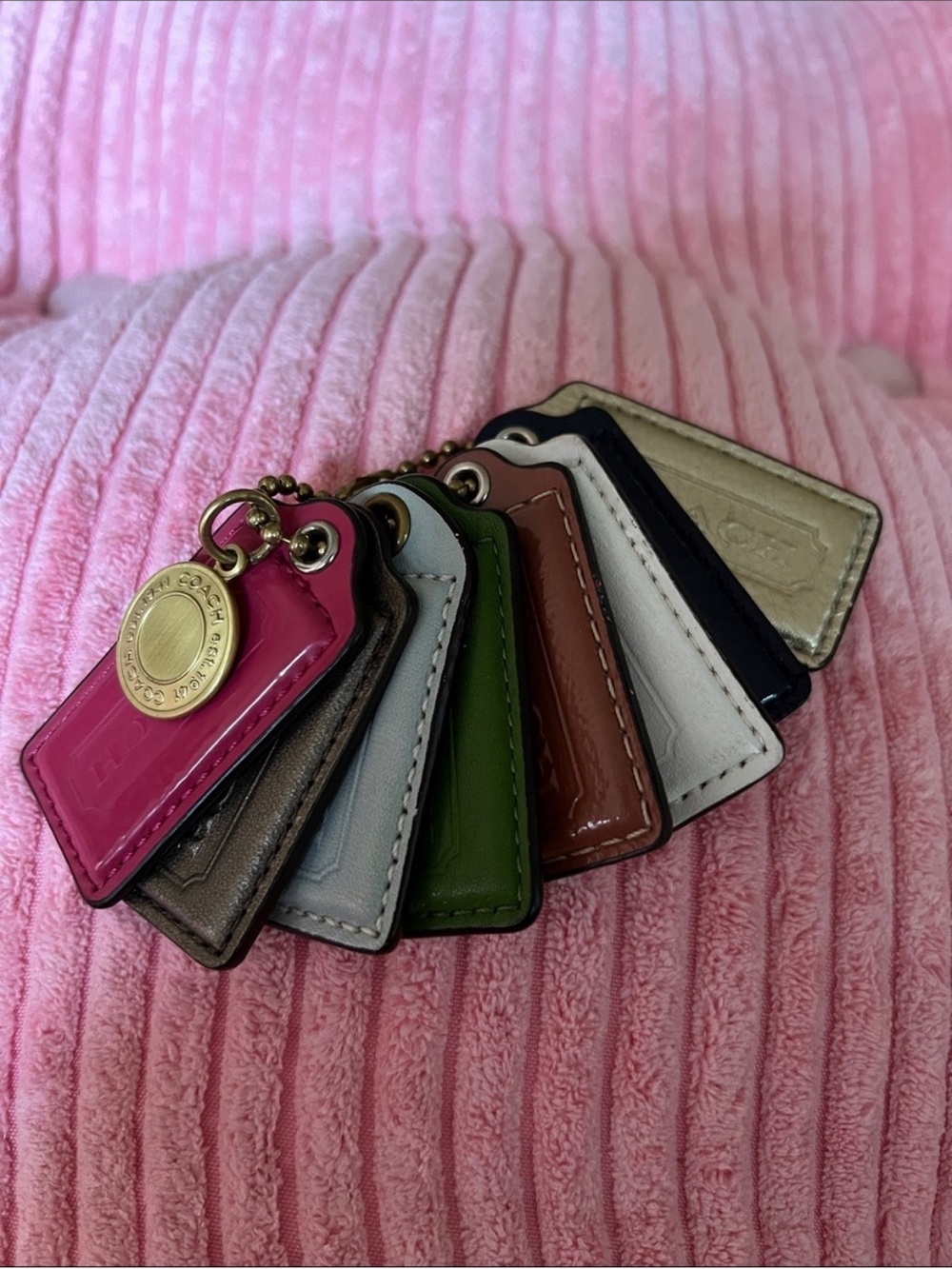 ❤️🧡💛💚🩵💙💜COACH HANG TAGS❤️🧡💛💚🩵💙💜5/& 8 pc bundle available
